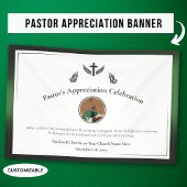 Groene Pastor Waardering Celebration Event Spandoek