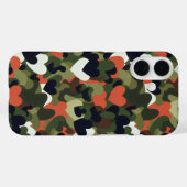Groene Patroon Hart Camouflage Case-Mate iPhone Case (Achterkant (horizontaal))