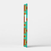 Groene patroon met roodbruine rode roodbruin Case-Mate iPhone case (Achterkant / Rechts)