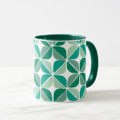 Groene Patroon Mok (Voorkant rechts)