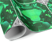 Groene Patroon Smaragd Cadeaupapier (Rol Hoek)