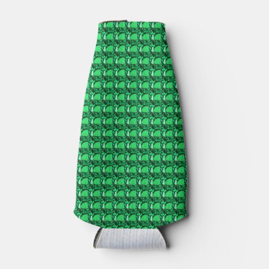 Groene Patroon Smaragd Flesjeskoeler (Voorkant)