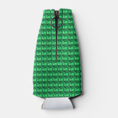 Groene Patroon Smaragd Flesjeskoeler (Achterkant)