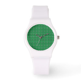 Groene Patroon Smaragd Horloge