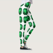 Groene Patroon Smaragd Leggings (Rechts)