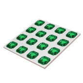 Groene Patroon Smaragd Tegeltje (Zijkant)