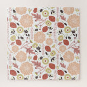 Groene patroonbloemen voor afspeelvenster legpuzzel (Verticaal)