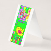 Groene patroonkaart geen bericht aan beide zijden  kaart (Achterkant)