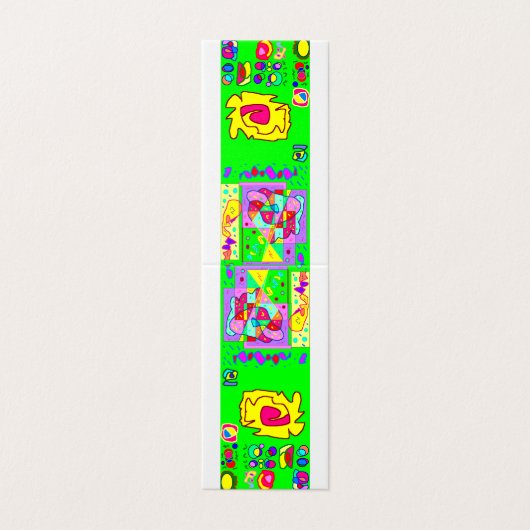 Groene patroonkaart geen bericht aan beide zijden  kaart (Buitenkant ongevouwen)