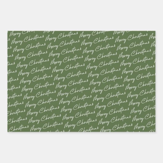 Groene patroonkerst inpakpapier vel (Voorkant 2)