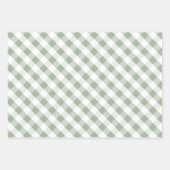 Groene patroonkerst inpakpapier vel (Voorkant 3)