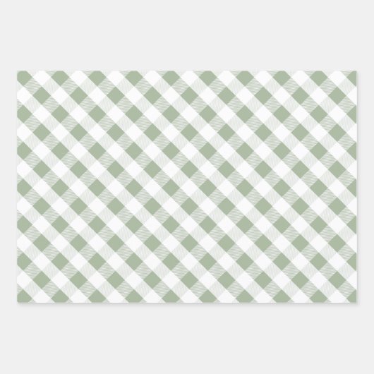 Groene patroonkerst inpakpapier vel (Voorkant 3)