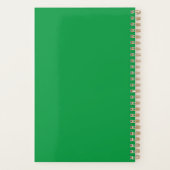 Groene patroonpapaverplant planner (Achterkant)