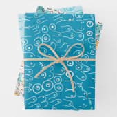 groene patroonplaten voor papieronmiddellijke verp inpakpapier vel (In situ)