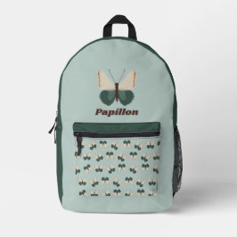 Groene paus bedrukte rugzak