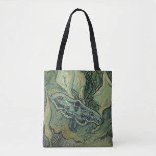 Groene Pauw (Keizer)vlinder door Vincent van Gogh Tote Bag
