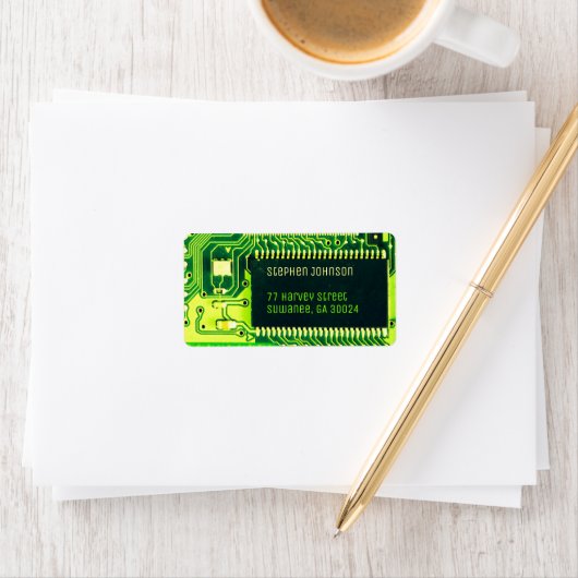 Groene PCB-plaat, elektronische onderdelen gedrukt Etiket (Insitu)