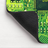 Groene PCB-plaat, elektronische onderdelen gedrukt Muismat (Hoek)