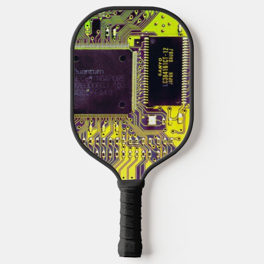 Groene PCB Printkaart Microchip Aangepast Pickleball Paddle (Achterkant)