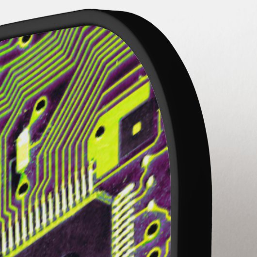 Groene PCB Printkaart Microchip Aangepast Pickleball Paddle (Links Detail)