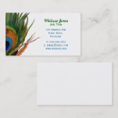 Groene Peacockveren Visitekaartje (Voorkant / Achterkant)