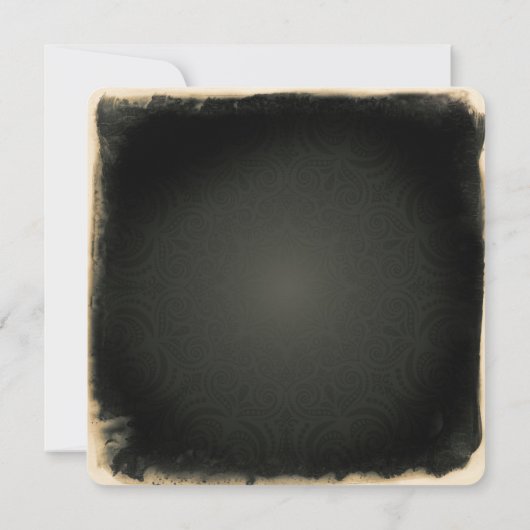  Groene Pearl Masquerade Mask Sweet 16 Party Kaart (Achterkant)