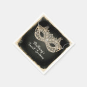  Groene Pearl Masquerade Mask Sweet 16 Party Servet (Hoek)