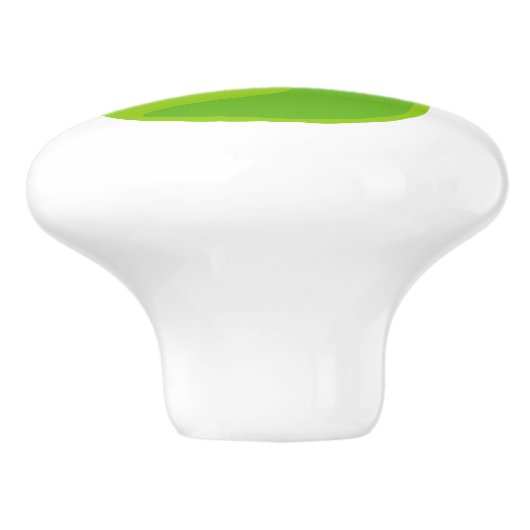 Groene peer tekening aangepaste keramische trekkno keramische knop (Zijkant)