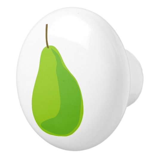 Groene peer tekening aangepaste keramische trekkno knop (Rechts)