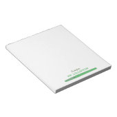 Groene Pen Doodle | een nota van | Notitieblok voo (Schuin)