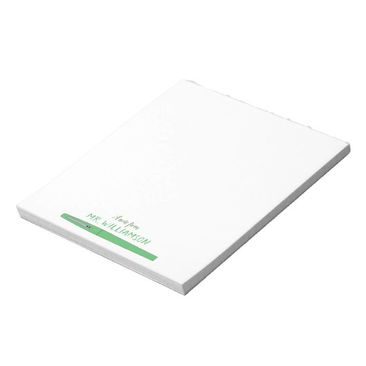 Groene Pen Doodle | een nota van | Notitieblok voo (Linkerzijde)