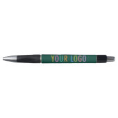 Groene pen met zwarte inkt aangepaste logo promoti (Voorkant)