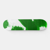 Groene penseelstreken persoonlijk skateboard (Horizontaal)