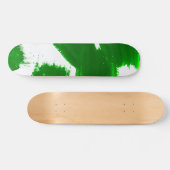 Groene penseelstreken persoonlijk skateboard (Horizontaal)