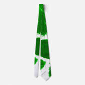 Groene penseelstreken stropdas (Achterkant)