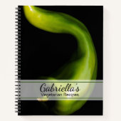 Groene peper vegetarisch recept notitieboek (Voorkant)