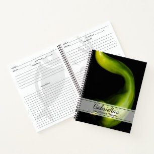 Groene peper vegetarisch recept notitieboek