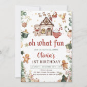 Groene peperkoek Kerstkoekjes Verjaardag Kaart (Voorkant)