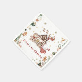 Groene peperkoek Kerstkoekjes Verjaardag Servet (Hoek)