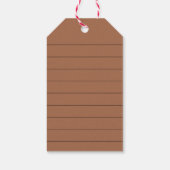 Groene peperkoek Snowflake Gift Labels Cadeaulabel (Achterkant)