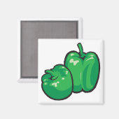groene pepers magneet (Voorkant / Achterkant)