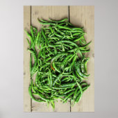 Groene pepers poster (Voorkant)