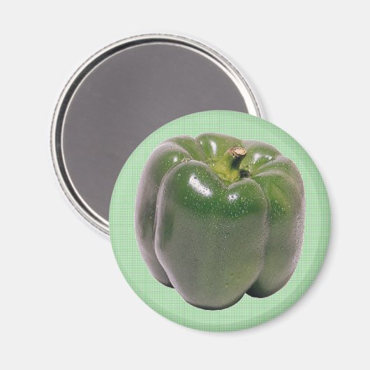Groene Pepper Magneet (Voorkant / Achterkant)