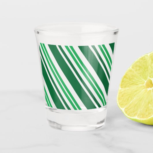 Groene peppermint shot glas (Voorkant)