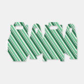 Groene Peppermint Stripe Bedankdoosjes (Uitgevouwen)