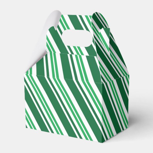 Groene Peppermint Stripe Bedankdoosjes (Voorkant Zijde)