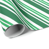 Groene Peppermint Stripe Cadeaupapier (Rol Hoek)
