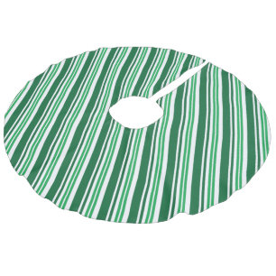 Groene Peppermint Stripe Imitatie Linnen Kerstboom Kleed