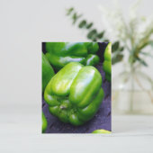 Groene Peppers Briefkaart (Staand voorkant)
