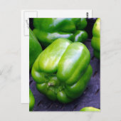 Groene Peppers Briefkaart (Voorkant / Achterkant)